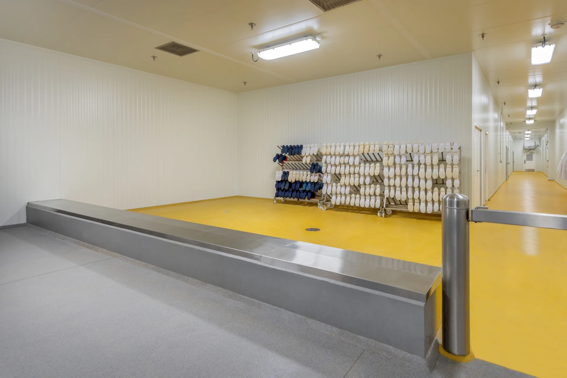 yellow manufacturing floor