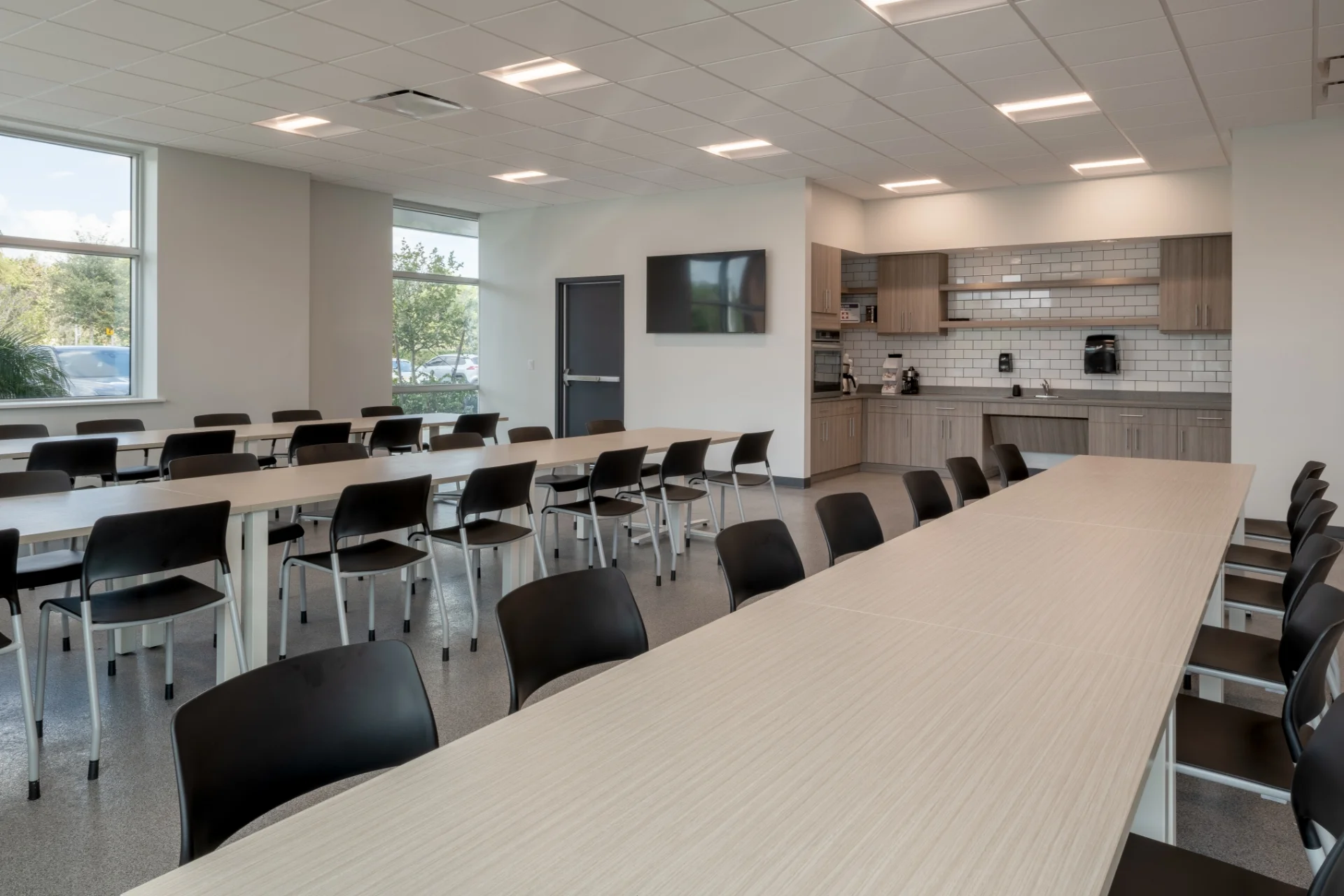 staff kitchen and eating area