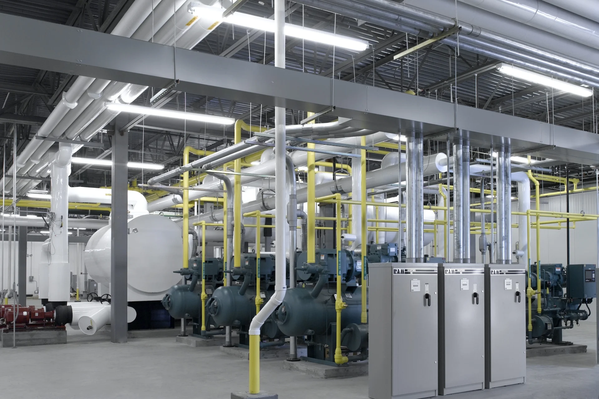 large industrial tanks and piping