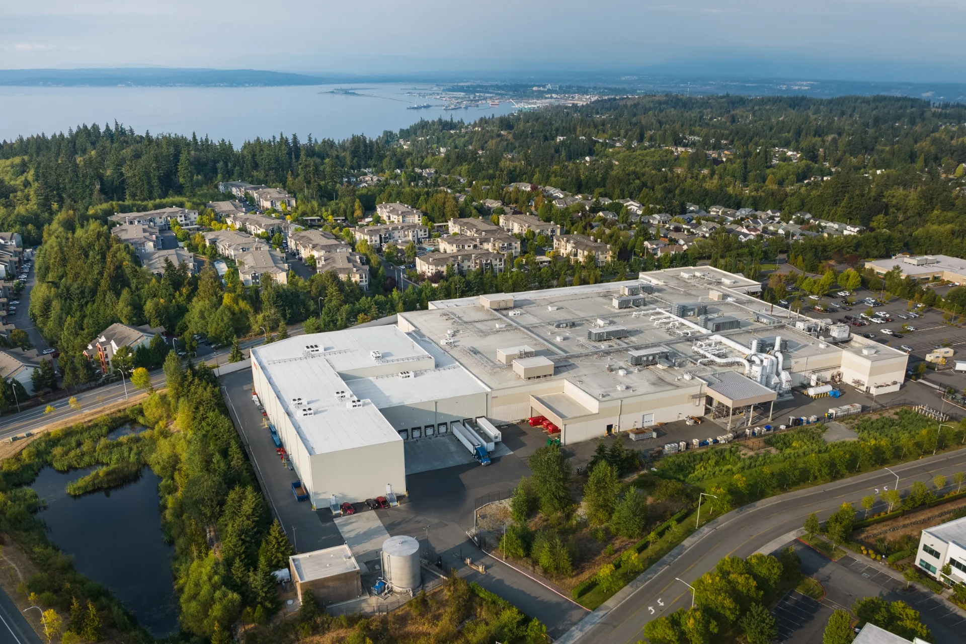 building and property exterior aerial