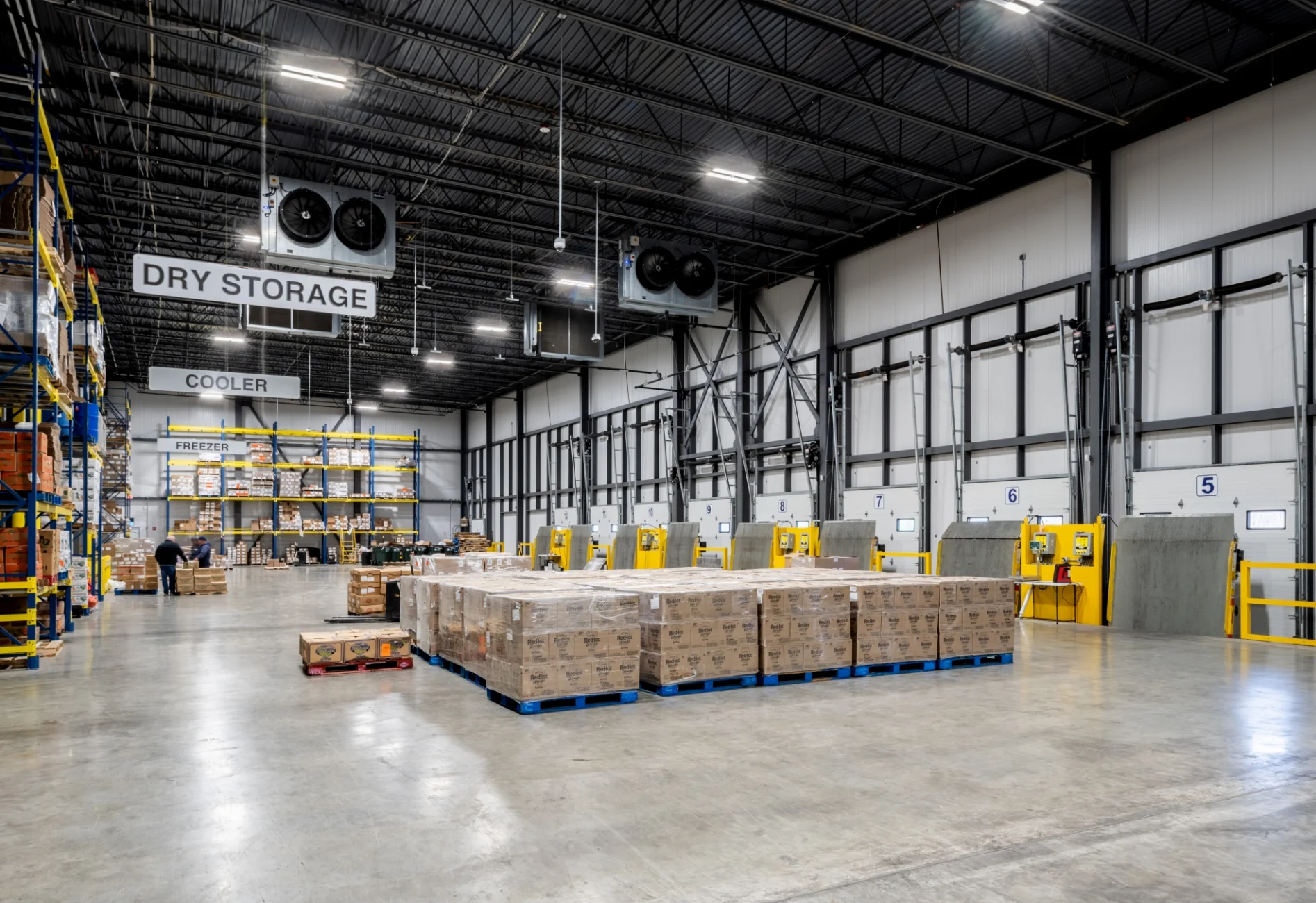 large storage and distribution area
