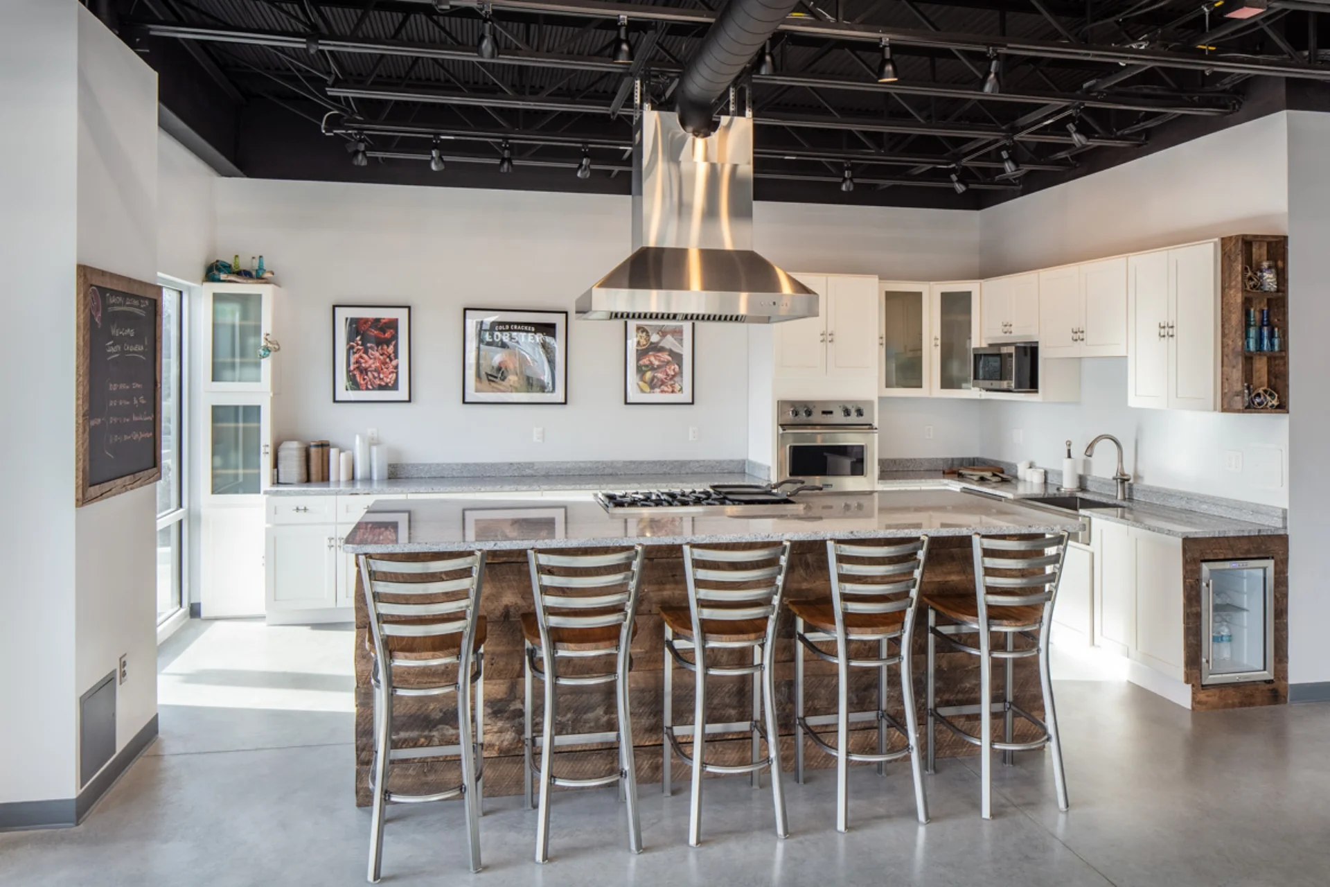 staff kitchen and dining area